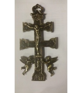 CRUZ CARAVACA 16 CM BRONCE