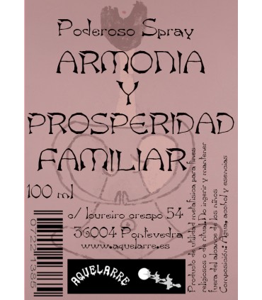 SPRAY ARMONIA Y PROSPERIDAD FAMILIAR