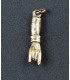 COLGANTE MANO CUERNOS BRONCE