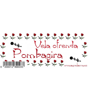 VELA OFRENDA POMBA GIRA