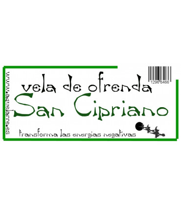 VELA OFRENDA SAN CIPRIANO